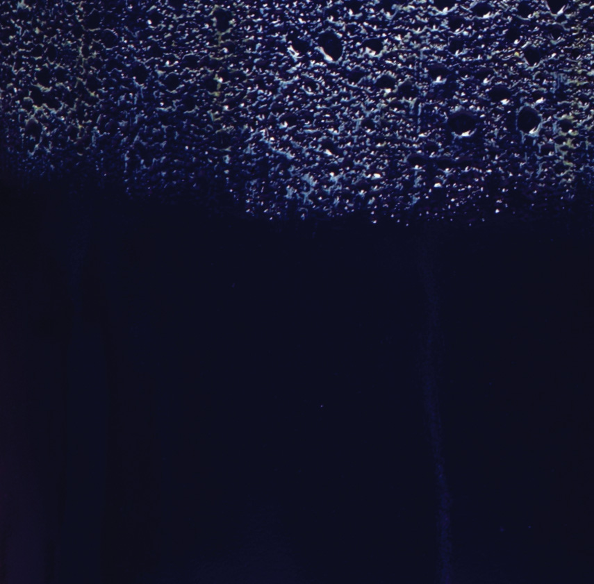 Falling Blue over Blue Lava